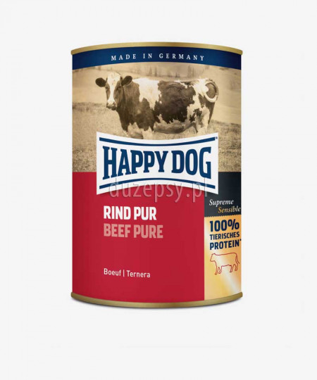 Happy Dog 100% Wołowina mokra karma dla psów RIND PUR 800 g