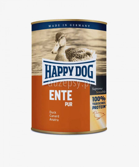 Happy Dog 100% Kaczka mokra karma dla psów ENTE PUR 800 g