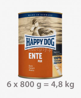 Happy Dog 100% Kaczka mokra karma dla psów ENTE PUR 4,8 kg