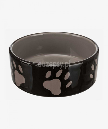 Miska ceramiczna dla psa ŁAPKI Trixie brązowa