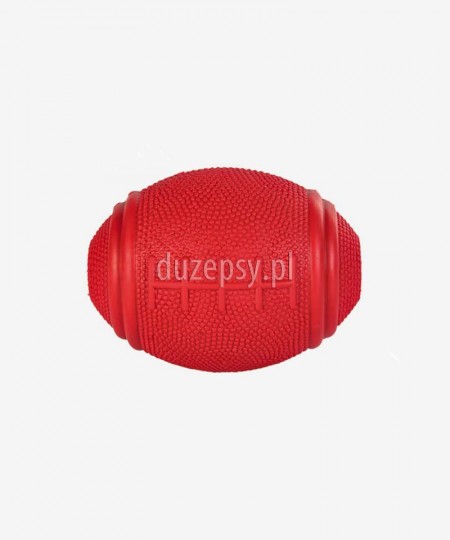 Piłka gumowa na przysmaki dla psa RUGBY 8, 10 cm
