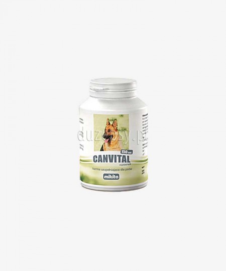 Canvital + Czosnek MIKITA witaminy i minerały dla psów, 150 tabl