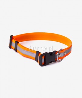 Obroża biothane z odblaskiem 40-60 cm