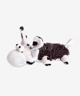 Krowa pluszowa maskotka dla psa piszcząca zabawka DINGO 20 cm
