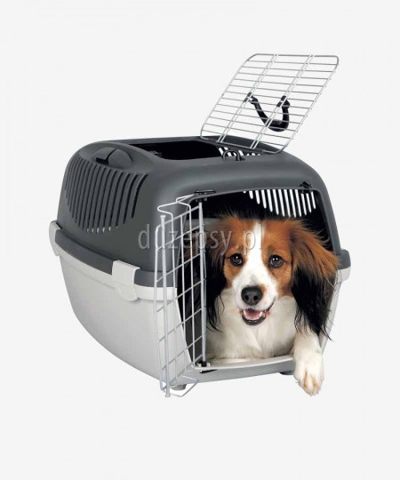 Transporter plastikowy dla małego psa Open Box CAPRI 3 do 12 kg - 40 × 38 × 61 cm