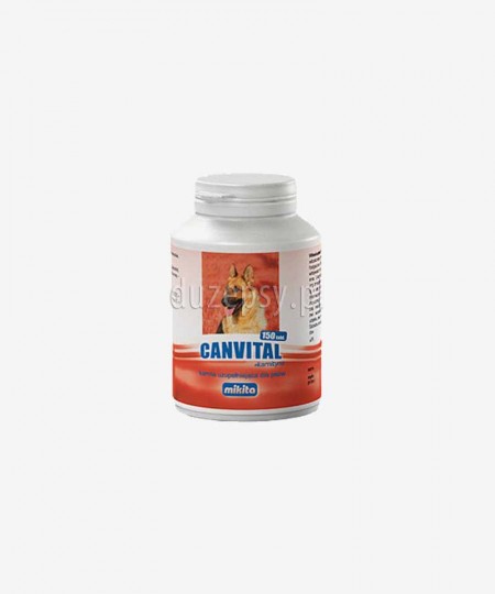 Canvital + karnityna witaminy i minerały dla psów aktywnych i pracujących MIKITA, 150 tabl.