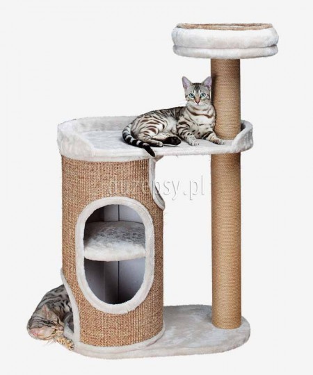 Drapak dla kota z domkiem i legowiskiem wieża FALCO Trixie wys. 117 cm