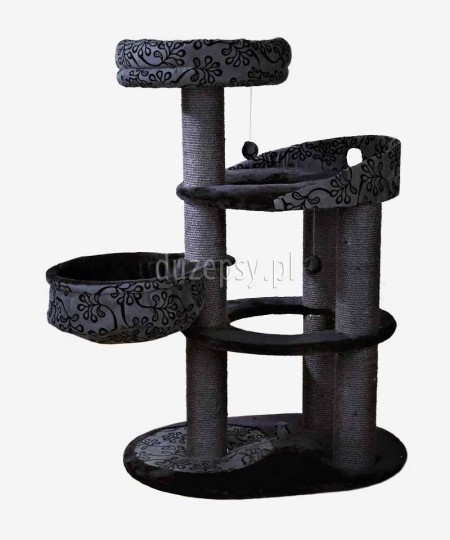 Ekskluzywny drapak dla kota czarny FILIPPO Trixie wys. 114 cm