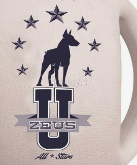 Zeus Varsity BASEBALL extra mocna piłka dla psa z serii uniwersyteckiej