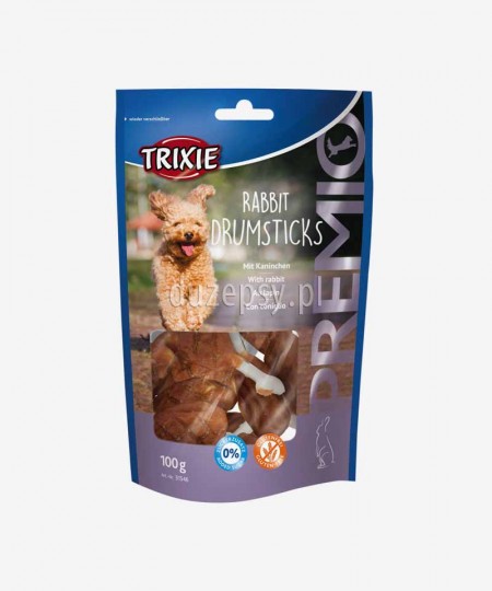 Kosteczki z mięsem królika przysmaki dla psa Trixie PREMIO Drumsticks 8 szt.
