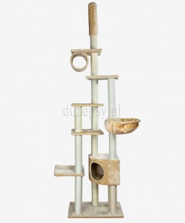 Wysoki drapak dla kota do sufitu MADRID Trixie beżowy wys. 245-270 cm