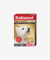 SABUNOL obroża na kleszcze i pchły dla średniego psa ozdobna różowa w łapki 50 cm