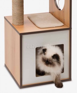 Elegancki drapak dla kota drewniany Catit Vesper V-Box wys. 72,5 cm