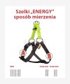 Szelki dla psa z taśmy ENERGY 42-90 cm