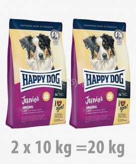 Happy Dog Junior Original karma dla młodych psów dużych i średnich ras 20 kg