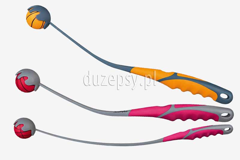 wyrzutnia piłek dla psa Trixie; zabawki dla psa; piłki dla psa; zabawki dla psów; wyrzutnie piłek; katapulta do piłek dla psa, piłka do nauki aportowania; piłki dla psa pływające; sklep zoologiczny; DuzePsy.pl